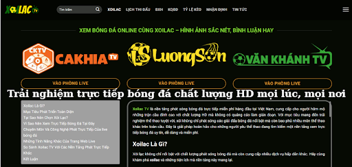 Xoilac TV offers a comfortable, high-definition quality and portable online football viewing platform to all devices.